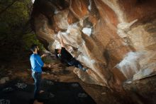 Bouldering in Hueco Tanks on 11/17/2019 with Blue Lizard Climbing and Yoga

Filename: SRM_20191117_1204110.jpg
Aperture: f/8.0
Shutter Speed: 1/250
Body: Canon EOS-1D Mark II
Lens: Canon EF 16-35mm f/2.8 L