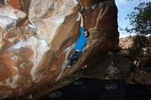Bouldering in Hueco Tanks on 11/17/2019 with Blue Lizard Climbing and Yoga

Filename: SRM_20191117_1218410.jpg
Aperture: f/8.0
Shutter Speed: 1/250
Body: Canon EOS-1D Mark II
Lens: Canon EF 16-35mm f/2.8 L