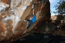 Bouldering in Hueco Tanks on 11/17/2019 with Blue Lizard Climbing and Yoga

Filename: SRM_20191117_1219380.jpg
Aperture: f/8.0
Shutter Speed: 1/250
Body: Canon EOS-1D Mark II
Lens: Canon EF 16-35mm f/2.8 L