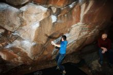 Bouldering in Hueco Tanks on 11/17/2019 with Blue Lizard Climbing and Yoga

Filename: SRM_20191117_1222160.jpg
Aperture: f/8.0
Shutter Speed: 1/250
Body: Canon EOS-1D Mark II
Lens: Canon EF 16-35mm f/2.8 L