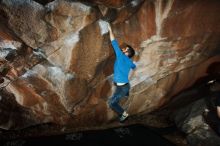 Bouldering in Hueco Tanks on 11/17/2019 with Blue Lizard Climbing and Yoga

Filename: SRM_20191117_1229480.jpg
Aperture: f/8.0
Shutter Speed: 1/250
Body: Canon EOS-1D Mark II
Lens: Canon EF 16-35mm f/2.8 L