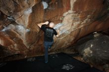 Bouldering in Hueco Tanks on 11/17/2019 with Blue Lizard Climbing and Yoga

Filename: SRM_20191117_1236460.jpg
Aperture: f/8.0
Shutter Speed: 1/200
Body: Canon EOS-1D Mark II
Lens: Canon EF 16-35mm f/2.8 L