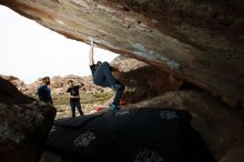 Bouldering in Hueco Tanks on 11/17/2019 with Blue Lizard Climbing and Yoga

Filename: SRM_20191117_1258590.jpg
Aperture: f/7.1
Shutter Speed: 1/250
Body: Canon EOS-1D Mark II
Lens: Canon EF 16-35mm f/2.8 L