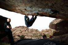 Bouldering in Hueco Tanks on 11/17/2019 with Blue Lizard Climbing and Yoga

Filename: SRM_20191117_1320130.jpg
Aperture: f/8.0
Shutter Speed: 1/250
Body: Canon EOS-1D Mark II
Lens: Canon EF 16-35mm f/2.8 L