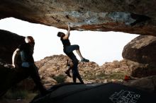 Bouldering in Hueco Tanks on 11/17/2019 with Blue Lizard Climbing and Yoga

Filename: SRM_20191117_1321230.jpg
Aperture: f/8.0
Shutter Speed: 1/250
Body: Canon EOS-1D Mark II
Lens: Canon EF 16-35mm f/2.8 L