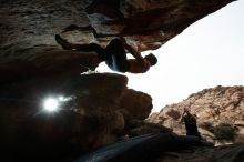 Bouldering in Hueco Tanks on 11/17/2019 with Blue Lizard Climbing and Yoga

Filename: SRM_20191117_1349140.jpg
Aperture: f/8.0
Shutter Speed: 1/250
Body: Canon EOS-1D Mark II
Lens: Canon EF 16-35mm f/2.8 L