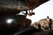 Bouldering in Hueco Tanks on 11/17/2019 with Blue Lizard Climbing and Yoga

Filename: SRM_20191117_1349210.jpg
Aperture: f/8.0
Shutter Speed: 1/250
Body: Canon EOS-1D Mark II
Lens: Canon EF 16-35mm f/2.8 L