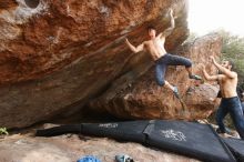 Bouldering in Hueco Tanks on 11/17/2019 with Blue Lizard Climbing and Yoga

Filename: SRM_20191117_1357440.jpg
Aperture: f/8.0
Shutter Speed: 1/250
Body: Canon EOS-1D Mark II
Lens: Canon EF 16-35mm f/2.8 L