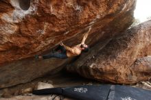 Bouldering in Hueco Tanks on 11/17/2019 with Blue Lizard Climbing and Yoga

Filename: SRM_20191117_1400360.jpg
Aperture: f/8.0
Shutter Speed: 1/250
Body: Canon EOS-1D Mark II
Lens: Canon EF 16-35mm f/2.8 L