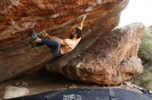 Bouldering in Hueco Tanks on 11/17/2019 with Blue Lizard Climbing and Yoga

Filename: SRM_20191117_1422240.jpg
Aperture: f/8.0
Shutter Speed: 1/250
Body: Canon EOS-1D Mark II
Lens: Canon EF 16-35mm f/2.8 L