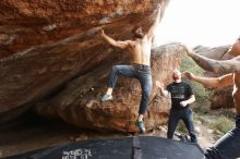 Bouldering in Hueco Tanks on 11/17/2019 with Blue Lizard Climbing and Yoga

Filename: SRM_20191117_1422341.jpg
Aperture: f/8.0
Shutter Speed: 1/250
Body: Canon EOS-1D Mark II
Lens: Canon EF 16-35mm f/2.8 L