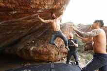 Bouldering in Hueco Tanks on 11/17/2019 with Blue Lizard Climbing and Yoga

Filename: SRM_20191117_1422350.jpg
Aperture: f/8.0
Shutter Speed: 1/250
Body: Canon EOS-1D Mark II
Lens: Canon EF 16-35mm f/2.8 L