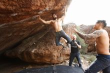 Bouldering in Hueco Tanks on 11/17/2019 with Blue Lizard Climbing and Yoga

Filename: SRM_20191117_1422351.jpg
Aperture: f/8.0
Shutter Speed: 1/250
Body: Canon EOS-1D Mark II
Lens: Canon EF 16-35mm f/2.8 L