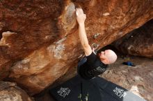 Bouldering in Hueco Tanks on 11/17/2019 with Blue Lizard Climbing and Yoga

Filename: SRM_20191117_1427170.jpg
Aperture: f/8.0
Shutter Speed: 1/250
Body: Canon EOS-1D Mark II
Lens: Canon EF 16-35mm f/2.8 L