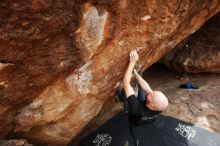 Bouldering in Hueco Tanks on 11/17/2019 with Blue Lizard Climbing and Yoga

Filename: SRM_20191117_1428420.jpg
Aperture: f/8.0
Shutter Speed: 1/250
Body: Canon EOS-1D Mark II
Lens: Canon EF 16-35mm f/2.8 L