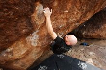 Bouldering in Hueco Tanks on 11/17/2019 with Blue Lizard Climbing and Yoga

Filename: SRM_20191117_1428440.jpg
Aperture: f/8.0
Shutter Speed: 1/250
Body: Canon EOS-1D Mark II
Lens: Canon EF 16-35mm f/2.8 L