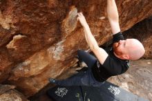 Bouldering in Hueco Tanks on 11/17/2019 with Blue Lizard Climbing and Yoga

Filename: SRM_20191117_1428491.jpg
Aperture: f/8.0
Shutter Speed: 1/250
Body: Canon EOS-1D Mark II
Lens: Canon EF 16-35mm f/2.8 L