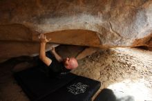 Bouldering in Hueco Tanks on 11/17/2019 with Blue Lizard Climbing and Yoga

Filename: SRM_20191117_1441010.jpg
Aperture: f/2.8
Shutter Speed: 1/320
Body: Canon EOS-1D Mark II
Lens: Canon EF 16-35mm f/2.8 L