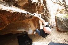 Bouldering in Hueco Tanks on 11/17/2019 with Blue Lizard Climbing and Yoga

Filename: SRM_20191117_1445070.jpg
Aperture: f/2.8
Shutter Speed: 1/250
Body: Canon EOS-1D Mark II
Lens: Canon EF 16-35mm f/2.8 L