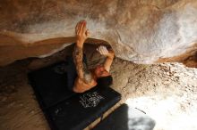 Bouldering in Hueco Tanks on 11/17/2019 with Blue Lizard Climbing and Yoga

Filename: SRM_20191117_1447250.jpg
Aperture: f/2.8
Shutter Speed: 1/250
Body: Canon EOS-1D Mark II
Lens: Canon EF 16-35mm f/2.8 L