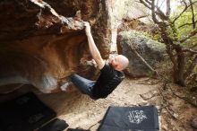 Bouldering in Hueco Tanks on 11/17/2019 with Blue Lizard Climbing and Yoga

Filename: SRM_20191117_1449171.jpg
Aperture: f/4.5
Shutter Speed: 1/250
Body: Canon EOS-1D Mark II
Lens: Canon EF 16-35mm f/2.8 L