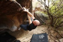 Bouldering in Hueco Tanks on 11/17/2019 with Blue Lizard Climbing and Yoga

Filename: SRM_20191117_1449200.jpg
Aperture: f/5.0
Shutter Speed: 1/250
Body: Canon EOS-1D Mark II
Lens: Canon EF 16-35mm f/2.8 L