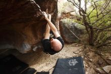 Bouldering in Hueco Tanks on 11/17/2019 with Blue Lizard Climbing and Yoga

Filename: SRM_20191117_1449201.jpg
Aperture: f/5.0
Shutter Speed: 1/250
Body: Canon EOS-1D Mark II
Lens: Canon EF 16-35mm f/2.8 L