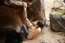 Bouldering in Hueco Tanks on 11/17/2019 with Blue Lizard Climbing and Yoga

Filename: SRM_20191117_1450210.jpg
Aperture: f/4.5
Shutter Speed: 1/250
Body: Canon EOS-1D Mark II
Lens: Canon EF 16-35mm f/2.8 L