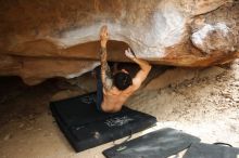 Bouldering in Hueco Tanks on 11/17/2019 with Blue Lizard Climbing and Yoga

Filename: SRM_20191117_1504500.jpg
Aperture: f/2.8
Shutter Speed: 1/250
Body: Canon EOS-1D Mark II
Lens: Canon EF 16-35mm f/2.8 L