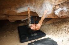 Bouldering in Hueco Tanks on 11/17/2019 with Blue Lizard Climbing and Yoga

Filename: SRM_20191117_1504540.jpg
Aperture: f/2.8
Shutter Speed: 1/250
Body: Canon EOS-1D Mark II
Lens: Canon EF 16-35mm f/2.8 L