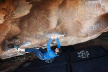 Bouldering in Hueco Tanks on 11/17/2019 with Blue Lizard Climbing and Yoga

Filename: SRM_20191117_1550130.jpg
Aperture: f/5.0
Shutter Speed: 1/250
Body: Canon EOS-1D Mark II
Lens: Canon EF 16-35mm f/2.8 L
