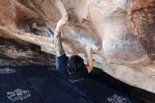 Bouldering in Hueco Tanks on 11/17/2019 with Blue Lizard Climbing and Yoga

Filename: SRM_20191117_1554370.jpg
Aperture: f/4.5
Shutter Speed: 1/250
Body: Canon EOS-1D Mark II
Lens: Canon EF 16-35mm f/2.8 L