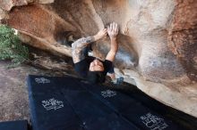 Bouldering in Hueco Tanks on 11/17/2019 with Blue Lizard Climbing and Yoga

Filename: SRM_20191117_1554430.jpg
Aperture: f/4.5
Shutter Speed: 1/250
Body: Canon EOS-1D Mark II
Lens: Canon EF 16-35mm f/2.8 L