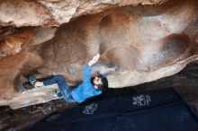 Bouldering in Hueco Tanks on 11/17/2019 with Blue Lizard Climbing and Yoga

Filename: SRM_20191117_1556000.jpg
Aperture: f/4.5
Shutter Speed: 1/250
Body: Canon EOS-1D Mark II
Lens: Canon EF 16-35mm f/2.8 L