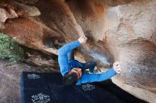 Bouldering in Hueco Tanks on 11/17/2019 with Blue Lizard Climbing and Yoga

Filename: SRM_20191117_1556080.jpg
Aperture: f/4.5
Shutter Speed: 1/250
Body: Canon EOS-1D Mark II
Lens: Canon EF 16-35mm f/2.8 L