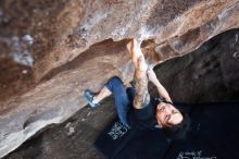 Bouldering in Hueco Tanks on 11/17/2019 with Blue Lizard Climbing and Yoga

Filename: SRM_20191117_1612400.jpg
Aperture: f/3.5
Shutter Speed: 1/250
Body: Canon EOS-1D Mark II
Lens: Canon EF 16-35mm f/2.8 L