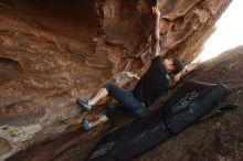 Bouldering in Hueco Tanks on 11/17/2019 with Blue Lizard Climbing and Yoga

Filename: SRM_20191117_1617370.jpg
Aperture: f/5.6
Shutter Speed: 1/250
Body: Canon EOS-1D Mark II
Lens: Canon EF 16-35mm f/2.8 L