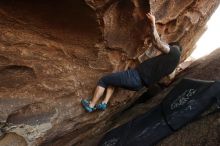 Bouldering in Hueco Tanks on 11/17/2019 with Blue Lizard Climbing and Yoga

Filename: SRM_20191117_1617400.jpg
Aperture: f/5.0
Shutter Speed: 1/250
Body: Canon EOS-1D Mark II
Lens: Canon EF 16-35mm f/2.8 L