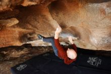 Bouldering in Hueco Tanks on 11/17/2019 with Blue Lizard Climbing and Yoga

Filename: SRM_20191117_1619570.jpg
Aperture: f/4.0
Shutter Speed: 1/250
Body: Canon EOS-1D Mark II
Lens: Canon EF 16-35mm f/2.8 L