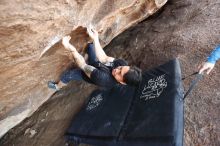Bouldering in Hueco Tanks on 11/17/2019 with Blue Lizard Climbing and Yoga

Filename: SRM_20191117_1632250.jpg
Aperture: f/2.8
Shutter Speed: 1/250
Body: Canon EOS-1D Mark II
Lens: Canon EF 16-35mm f/2.8 L
