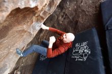 Bouldering in Hueco Tanks on 11/17/2019 with Blue Lizard Climbing and Yoga

Filename: SRM_20191117_1634510.jpg
Aperture: f/2.8
Shutter Speed: 1/200
Body: Canon EOS-1D Mark II
Lens: Canon EF 16-35mm f/2.8 L