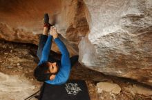 Bouldering in Hueco Tanks on 11/17/2019 with Blue Lizard Climbing and Yoga

Filename: SRM_20191117_1709380.jpg
Aperture: f/6.3
Shutter Speed: 1/250
Body: Canon EOS-1D Mark II
Lens: Canon EF 16-35mm f/2.8 L