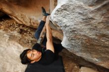 Bouldering in Hueco Tanks on 11/17/2019 with Blue Lizard Climbing and Yoga

Filename: SRM_20191117_1744060.jpg
Aperture: f/3.5
Shutter Speed: 1/250
Body: Canon EOS-1D Mark II
Lens: Canon EF 16-35mm f/2.8 L