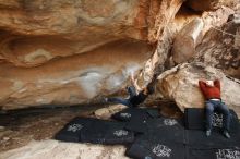 Bouldering in Hueco Tanks on 11/17/2019 with Blue Lizard Climbing and Yoga

Filename: SRM_20191117_1746180.jpg
Aperture: f/4.0
Shutter Speed: 1/250
Body: Canon EOS-1D Mark II
Lens: Canon EF 16-35mm f/2.8 L