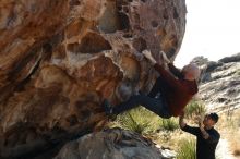 Bouldering in Hueco Tanks on 11/18/2019 with Blue Lizard Climbing and Yoga

Filename: SRM_20191118_1134500.jpg
Aperture: f/3.5
Shutter Speed: 1/250
Body: Canon EOS-1D Mark II
Lens: Canon EF 50mm f/1.8 II