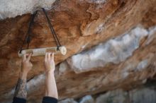 Bouldering in Hueco Tanks on 11/18/2019 with Blue Lizard Climbing and Yoga

Filename: SRM_20191118_1136300.jpg
Aperture: f/1.8
Shutter Speed: 1/320
Body: Canon EOS-1D Mark II
Lens: Canon EF 50mm f/1.8 II