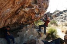 Bouldering in Hueco Tanks on 11/18/2019 with Blue Lizard Climbing and Yoga

Filename: SRM_20191118_1140110.jpg
Aperture: f/4.5
Shutter Speed: 1/250
Body: Canon EOS-1D Mark II
Lens: Canon EF 50mm f/1.8 II