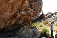 Bouldering in Hueco Tanks on 11/18/2019 with Blue Lizard Climbing and Yoga

Filename: SRM_20191118_1141480.jpg
Aperture: f/4.5
Shutter Speed: 1/250
Body: Canon EOS-1D Mark II
Lens: Canon EF 50mm f/1.8 II