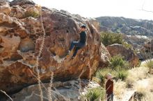 Bouldering in Hueco Tanks on 11/18/2019 with Blue Lizard Climbing and Yoga

Filename: SRM_20191118_1144500.jpg
Aperture: f/5.0
Shutter Speed: 1/250
Body: Canon EOS-1D Mark II
Lens: Canon EF 50mm f/1.8 II