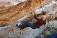 Bouldering in Hueco Tanks on 11/18/2019 with Blue Lizard Climbing and Yoga

Filename: SRM_20191118_1149450.jpg
Aperture: f/2.5
Shutter Speed: 1/250
Body: Canon EOS-1D Mark II
Lens: Canon EF 50mm f/1.8 II